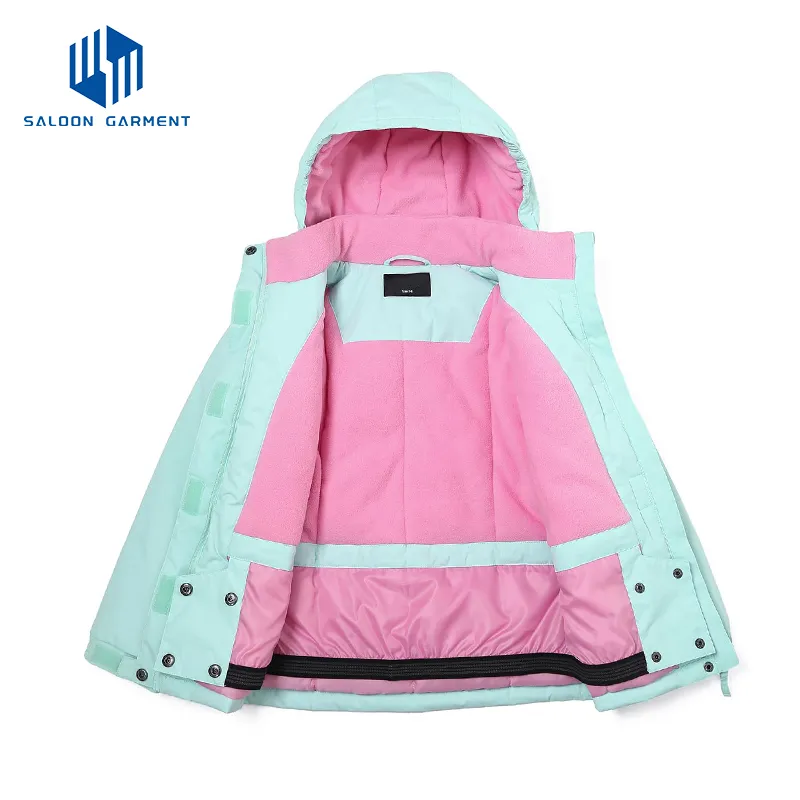 Girls' Waterproof Windproof Ski Jacket for Snowboard Adventures