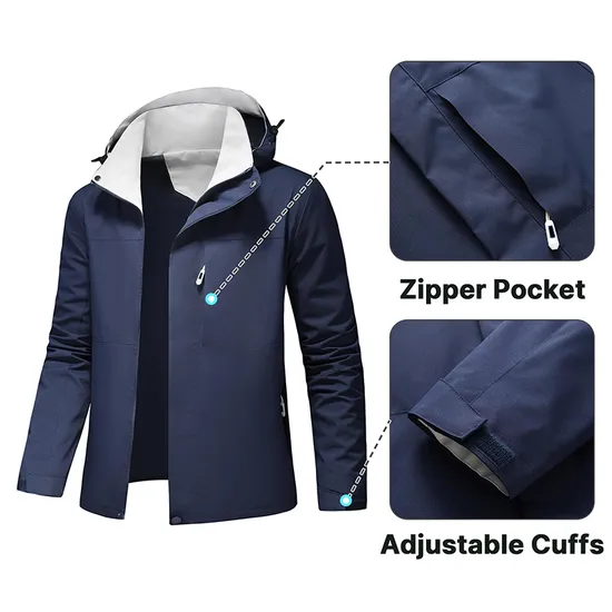 Outdoor Waterproof Windbreaker Rainwear Raincoat Rain Poncho Jacket
