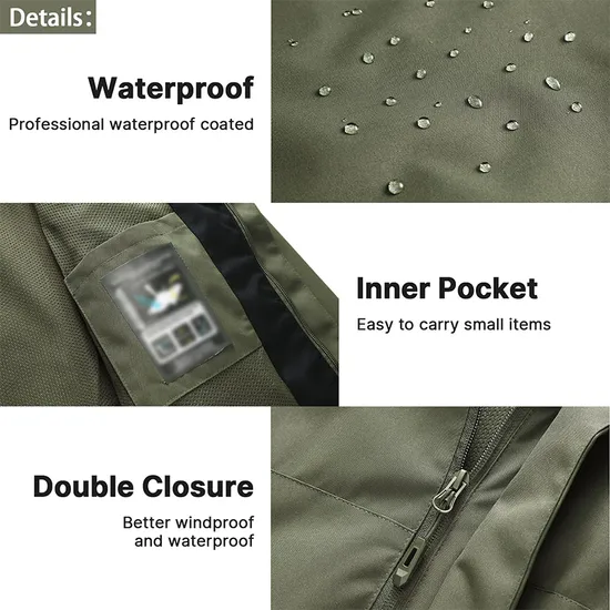 Men's Windbreaker Lightweight Waterproof Raincoat Rain Jacket for Outdoor Hiking