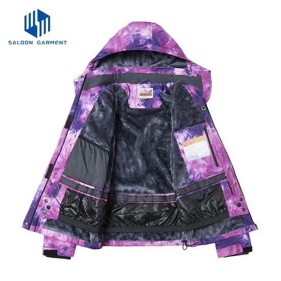 Waterproof Winter Windproof Ski Jackets with Detachable Puffer Coat