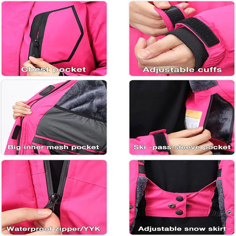 Waterproof Warm Winter Snow Coat Mountain Windbreaker Ski Jacket