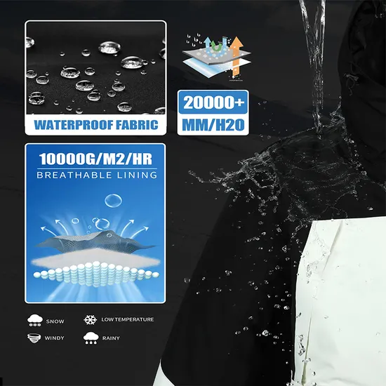 Mens Waterproof Windproof Winter Snow Coat Ski Snowboard Jacket