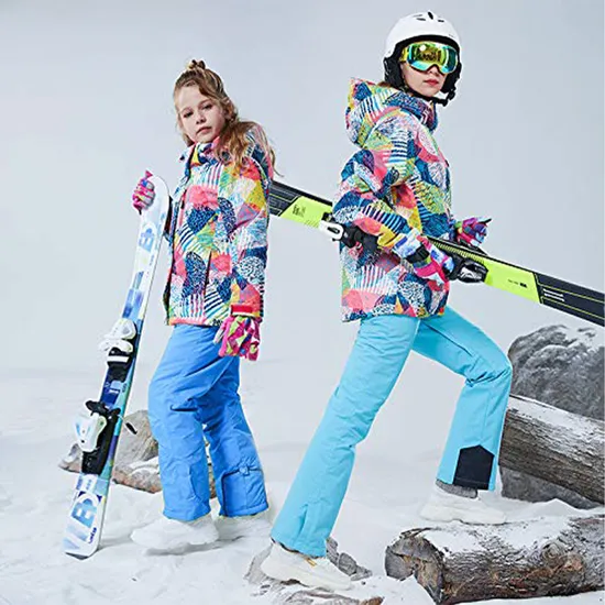 Girl's Sports Outer Wear Snowboarding Coveralls Jacket Pants Snowsuit Ski Suit