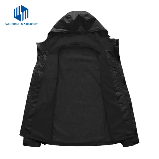 Mens Lightweight Hooded Waterproof Raincoat Breathable Rain Jacket for Outdoor Mountain Hiking