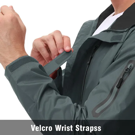 Men's Waterproof Breathable Raincoat Softshell Windbreaker Rain Jacket
