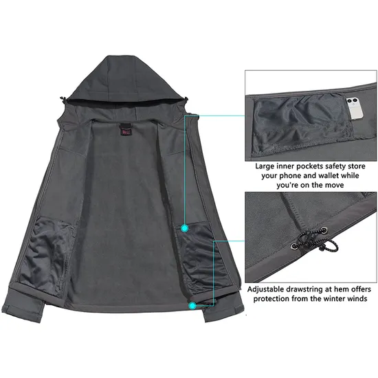 Women's Casual Outdoor Winter Warm Tactical Softshell Jacket