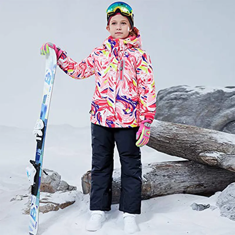 Girl's Outwear Snowboarding Jacket Pants Windproof Snowsuit Ski Suit