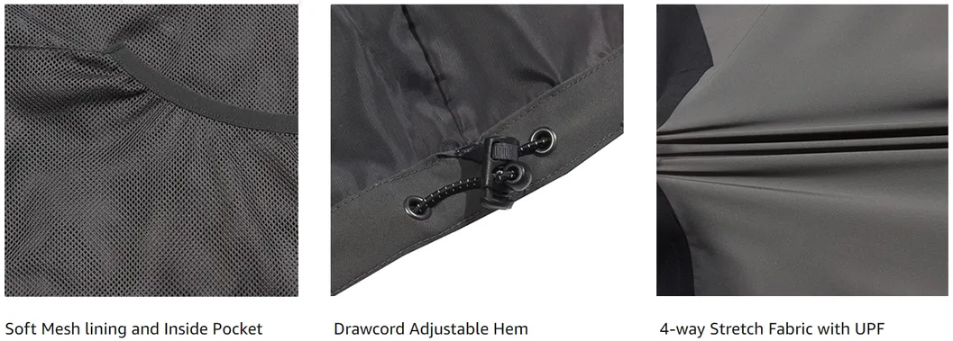 High Quality Custom Waterproof Reflective Sportswear Polyester Windbreaker Jackets