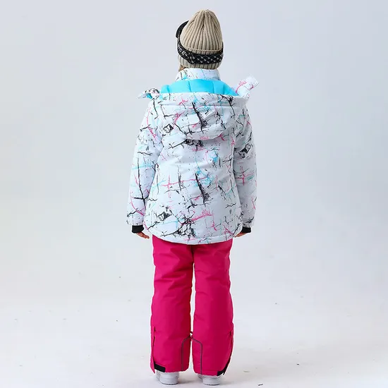 Custom Kids Girls Waterproof Windproof Snowmobile Snow Ski Jacket Snowsuit
