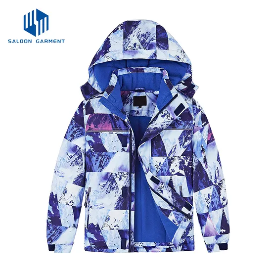 Kids' Warm Hooded Waterproof Windproof Insulated Snowboarding Snowsuit Coat Ski Jackets