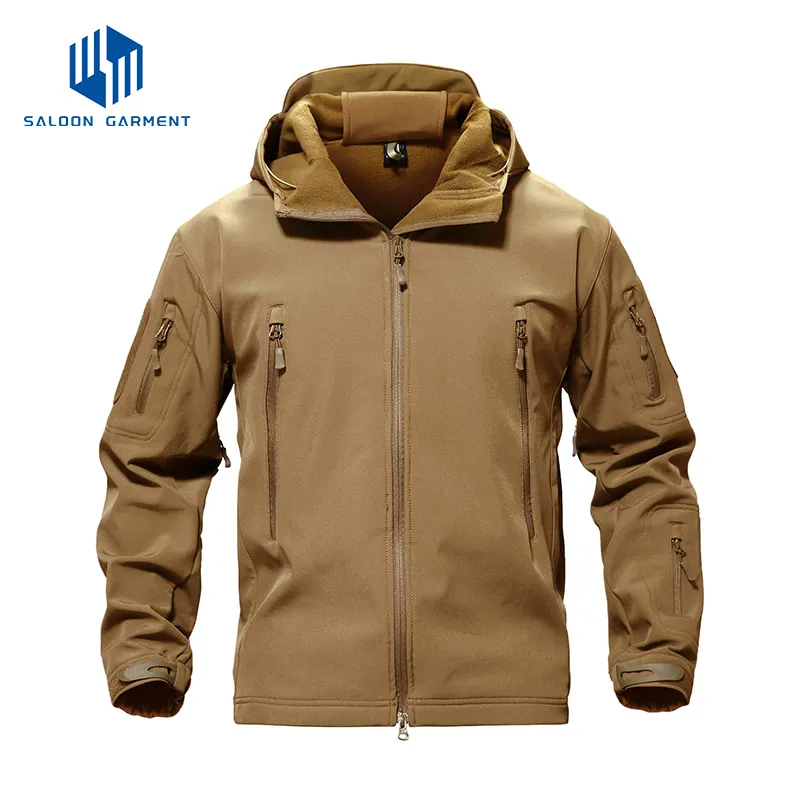 Fleece Lined Warm Water Resistant Tactical Softshell Jackets