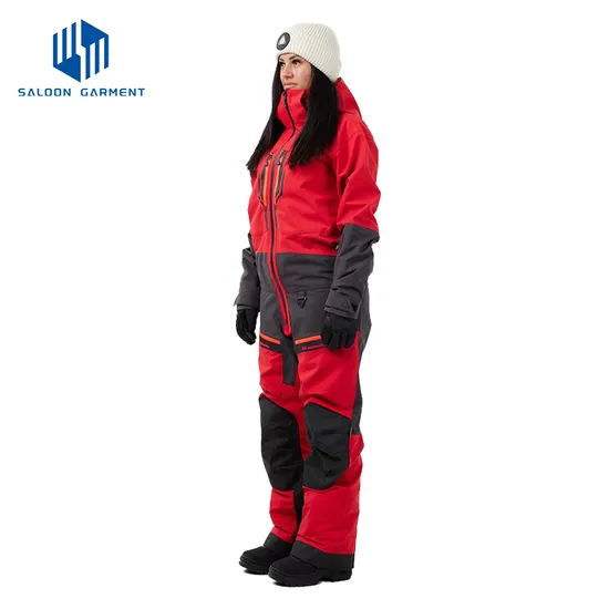 Women Men's Ski Suits One Piece Jumpsuit Winter Outdoor Waterproof Warm Snowsuits