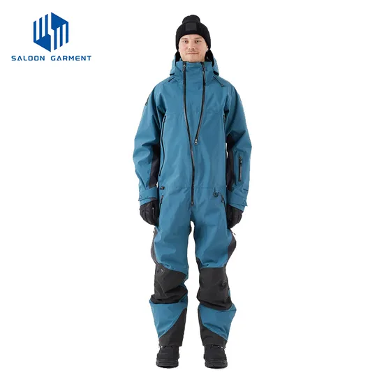 Custom Waterproof Ski Suit One Pieces Jumpsuit Snow Insulated Snowsuit for Snowboarding