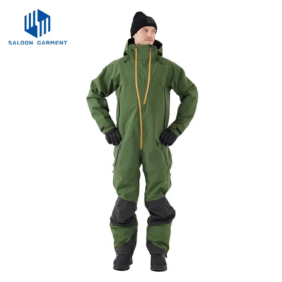 Winter Warm Outdoor One Piece Ski Suits Jumpsuit Waterproof Windproof Snowsuits