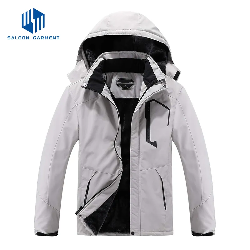 Men's Warm Winter Waterproof Windbreaker Hooded Raincoat Snowboarding Ski Jacket