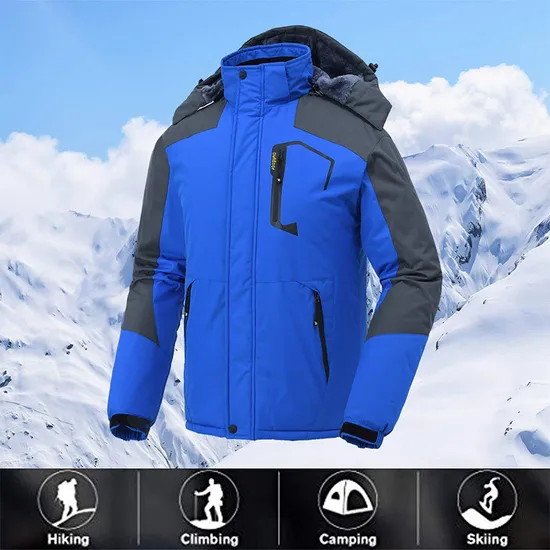 Men's Winter Windproof Waterproof Thicken Parka Warm Puffer Coat Ski Snow Jacket