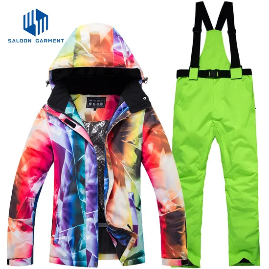 Women Winter Warm Outerwear Waterproof Outdoor Coat Breathable Snowboard Ski Suit