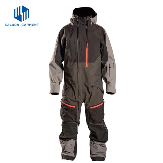 Customized Unisex Outdoor Windproof Waterproof Warm Hooded Snow Ski Snowboard Suit