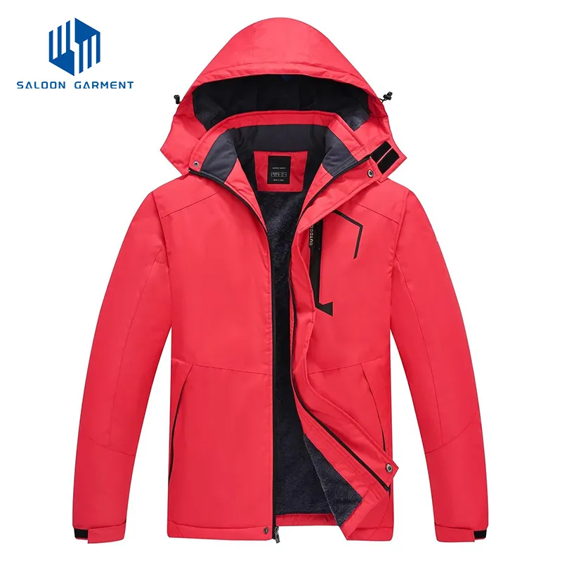 Mens Winter Waterproof Warm Fleece Rain Coats Snow Ski Jackets