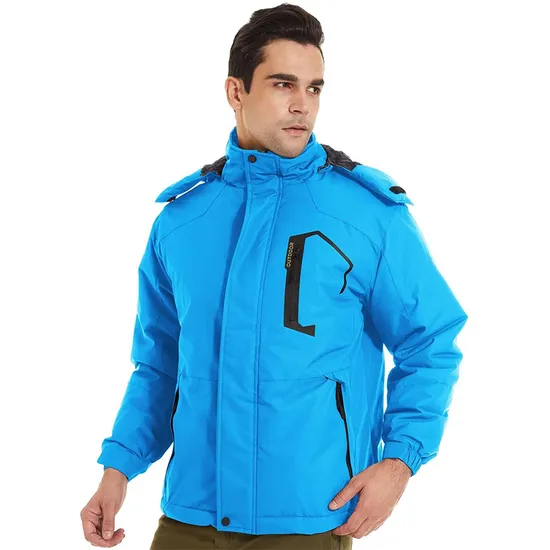 Men's Waterproof Windproof Warm Coat Ski Snowboarding Jacket with Detachable Hood