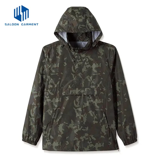 Men Packable Raincoats Waterproof Outdoor Windbreaker Lightweight Cycling Rain Jacket
