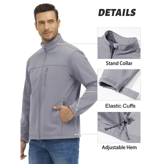 Custom Fleece Lined Winter Outdoor Waterproof Windbreaker Tactical Softshell Jackets