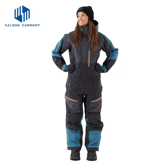 Winter Overall Waterproof Breathable Men's Outdoor Snowmobile Wear Snowsuit