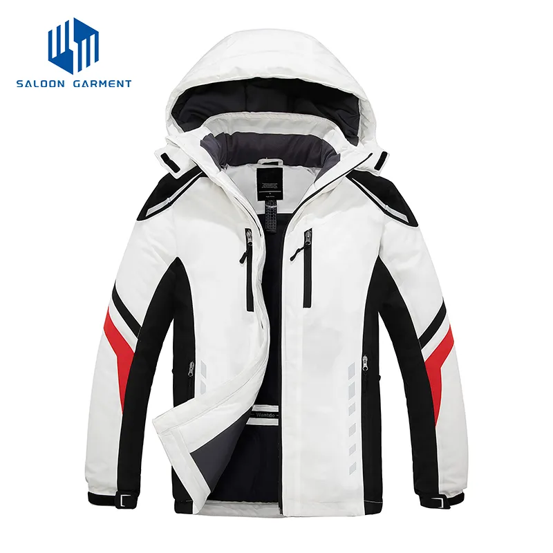 Men's Waterproof Warm Winter Snow Coat Hooded Raincoat Ski Jacket