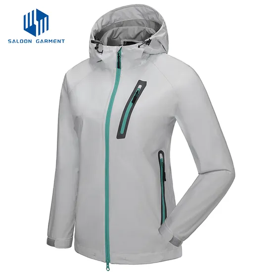 2.5 Layer Custom Outdoor Waterproof Breathable Windproof Waterproof Windbreaker Jacket