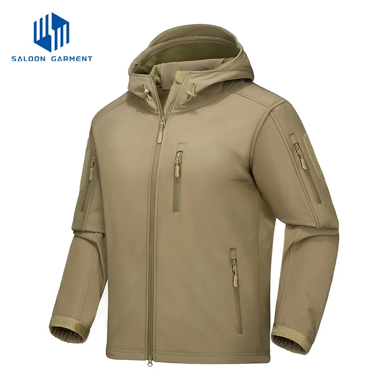 Men's Waterproof Fleece Lined Outdoor Hiking Fishing Coat Windproof Windbreaker Softshell Jacket