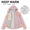 Women Warm Waterproof Coat Woven 100% Polyester Fleece Softshell Tactical Jacket