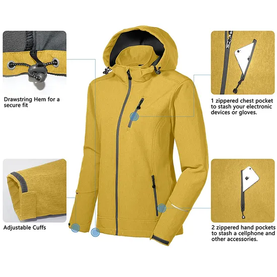 Women's Lightweight Outdoor Sports Windbreaker Breathable Tactical Softshell Jacket