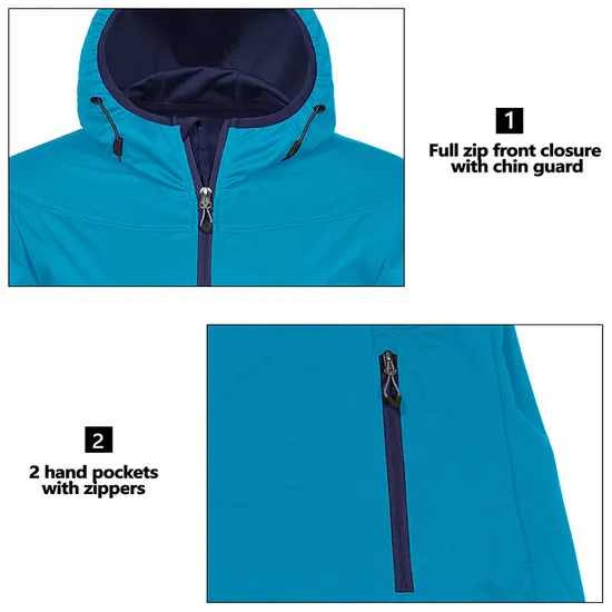 Women's Fleece Warm Winter Coats Fleece Hunting Tactical Softshell Jacket
