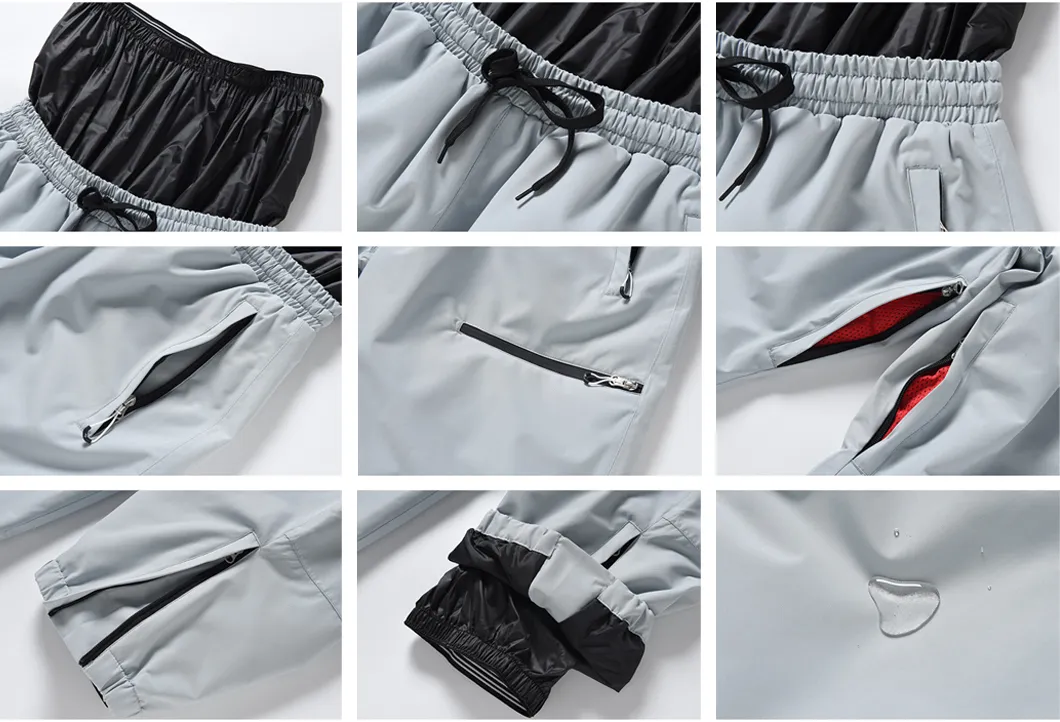 Outdoor High Quality Waterproof Breathable Ski Pants for Sports