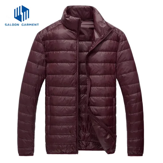 Wholesale Men's Customized Windproof Warm Puffer Coat Filling Ultralight Winter Jackets