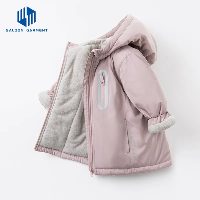 Wholesale Kids New Style Winter waterproof Thickened Coat Children Fleece Lined Jacket