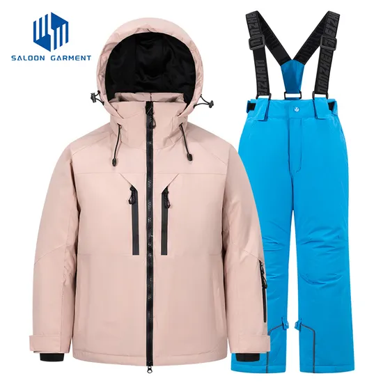 Custom Winter Warm Windproof Breathable Waterproof Outdoor Sporting Ski Snowboarding Jacket Snow Suit