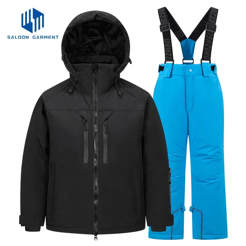 Custom Winter Warm Windproof Breathable Waterproof Outdoor Sporting Ski Snowboarding Jacket Snow Suit