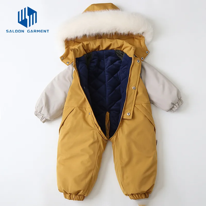 Hot Sale Cheap One Piece Ski Jumpsuit Snow Suits Skiing Kids Overall Jumpsuits Fashion Kid Skiing Jacket