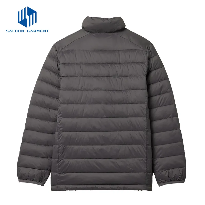 New Best Men's Winter Warm 100% Polyester Full Sleeves Plus Size Warm Quilted Jacket