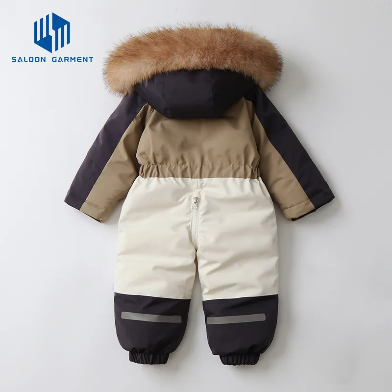 New Baby Warm Winter Clothes Boys and Girls Outdoor Ski Clothing Windproof Fleece Romper