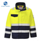 Fr Antistic Winter 3 Layer Fabric Water Repellent Reflective Safety Jacket Hi Vis Workwear jacket