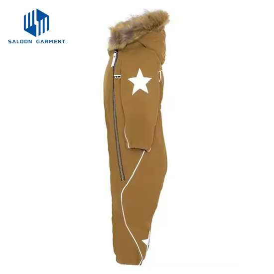 Custom Kids Winter Outdoor Ski Suit Boys Recycled Windproof Ski Jacket Pants Snowsuit for Children