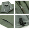 Men's Winter Warm Fleece Lined Windbreaker Zipper Closure Print Pattern Outdoor Wear Without Hood Softshell Jacket