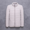 Autumn Winter Men Clothing Solid Color Outerwear Stand Collar Coat Warm Quilted Jacket