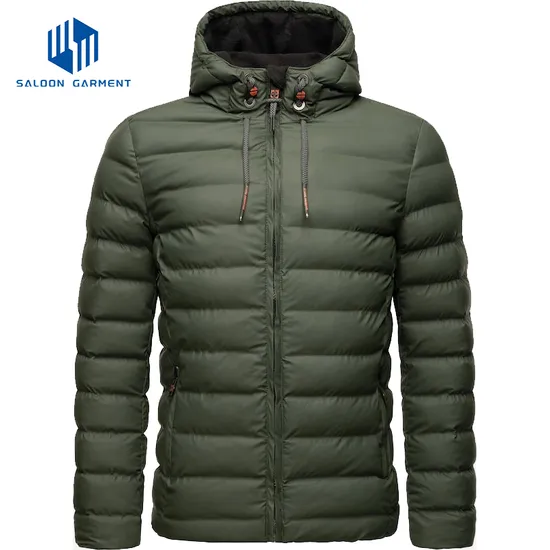 New Design Men's Customized Digital Printing Breathable Winter Insulated Quilted Jacket