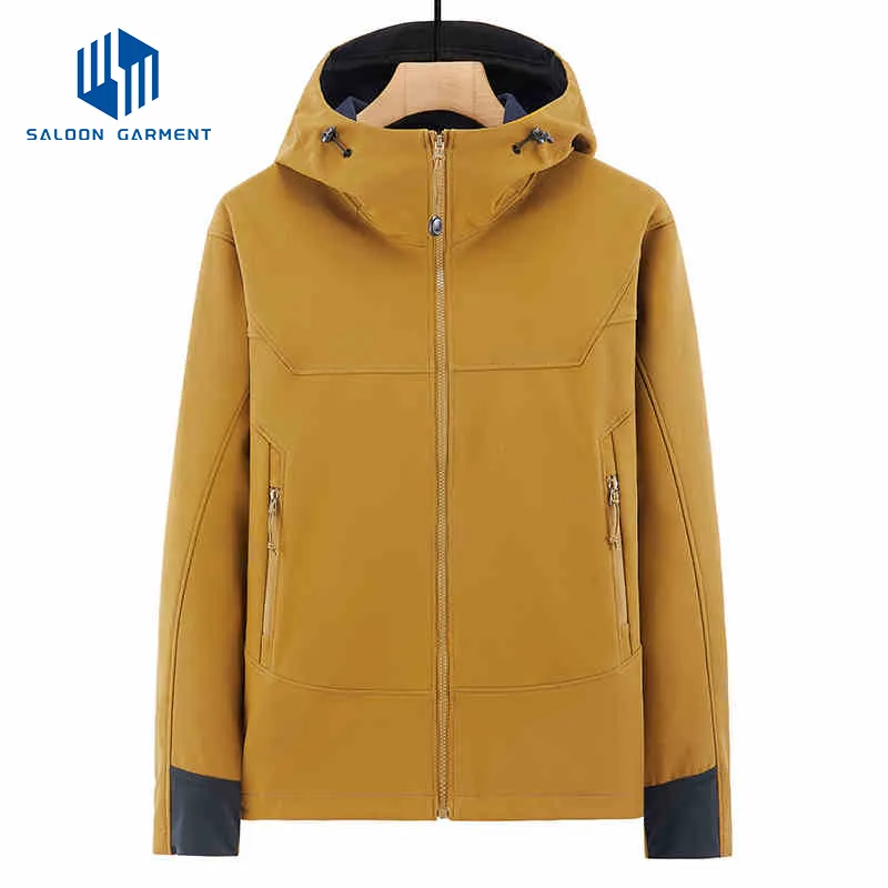 Custom Logo Women Men Outdoor Hiking Waterproof Jacket Winter Hooded Fleece Jacket for Unisex