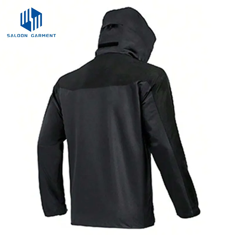 Men's Windbreaker Lightweight Hiking Windproof Waterproof Breathable Hooded Fishing Jacket