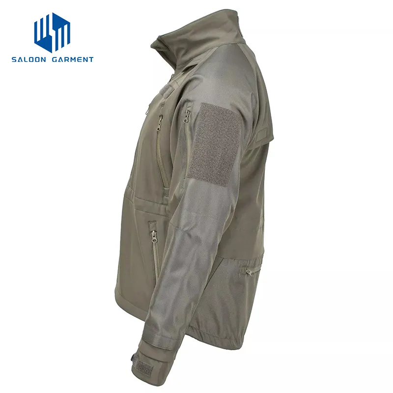 Wholesale Customized Men's Outdoor Softshell Waterproof Breathable Fishing Jacket