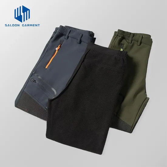 Outdoor Pants Windproof Waterproof Hiking Plush Thickened Pants Trousers